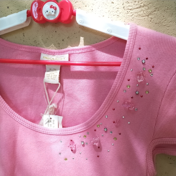 REQUEST PINK BEADS TOP XL - Picture 6 of 6